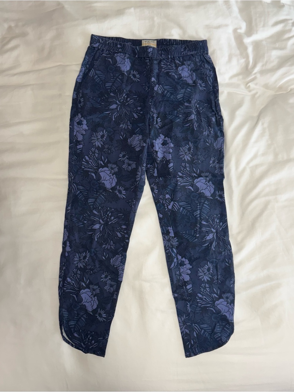 Marine Layer Navy Floral Joggers